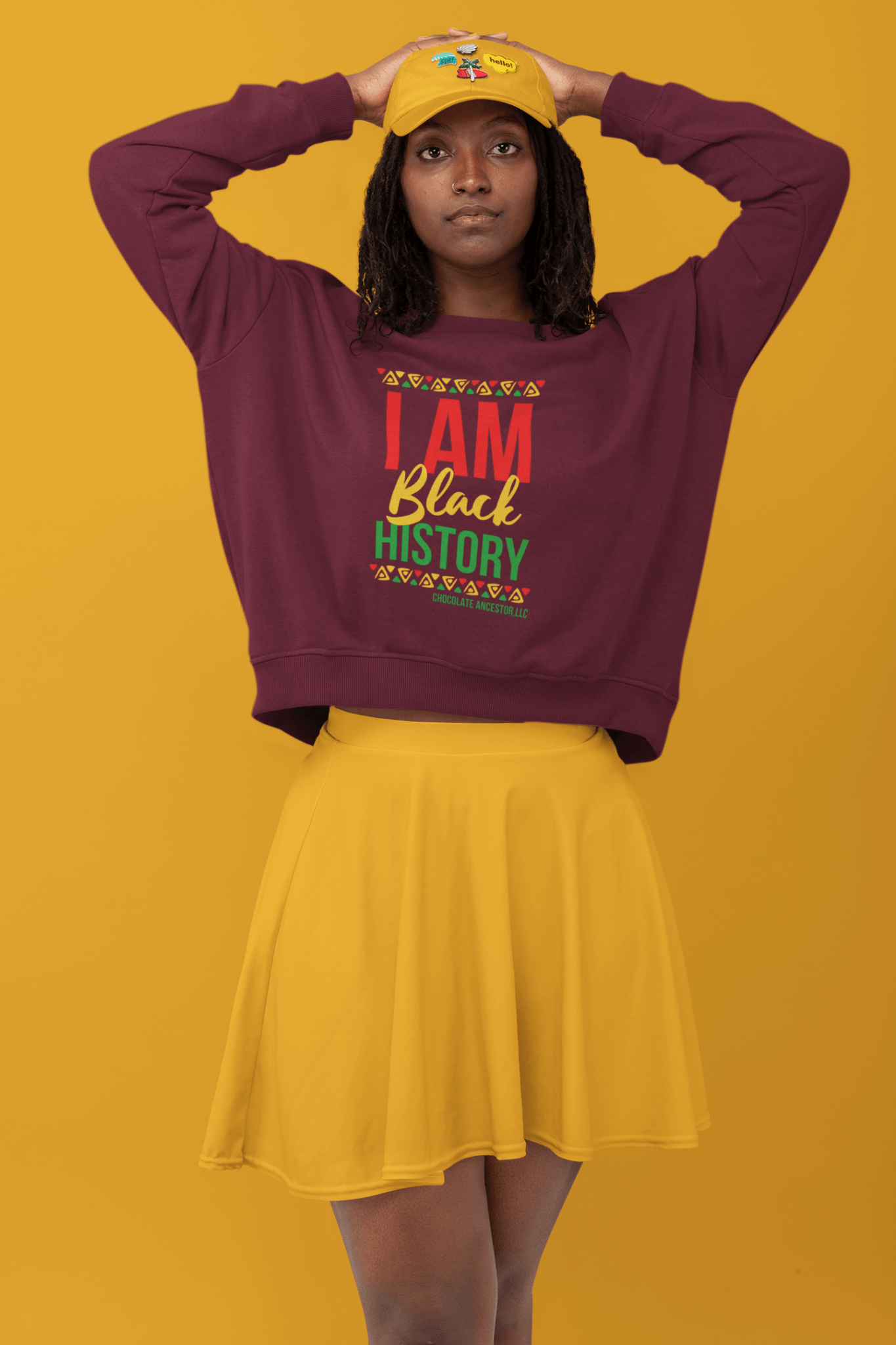 I Am Black History Unisex Sweatshirt - Chocolate Ancestor