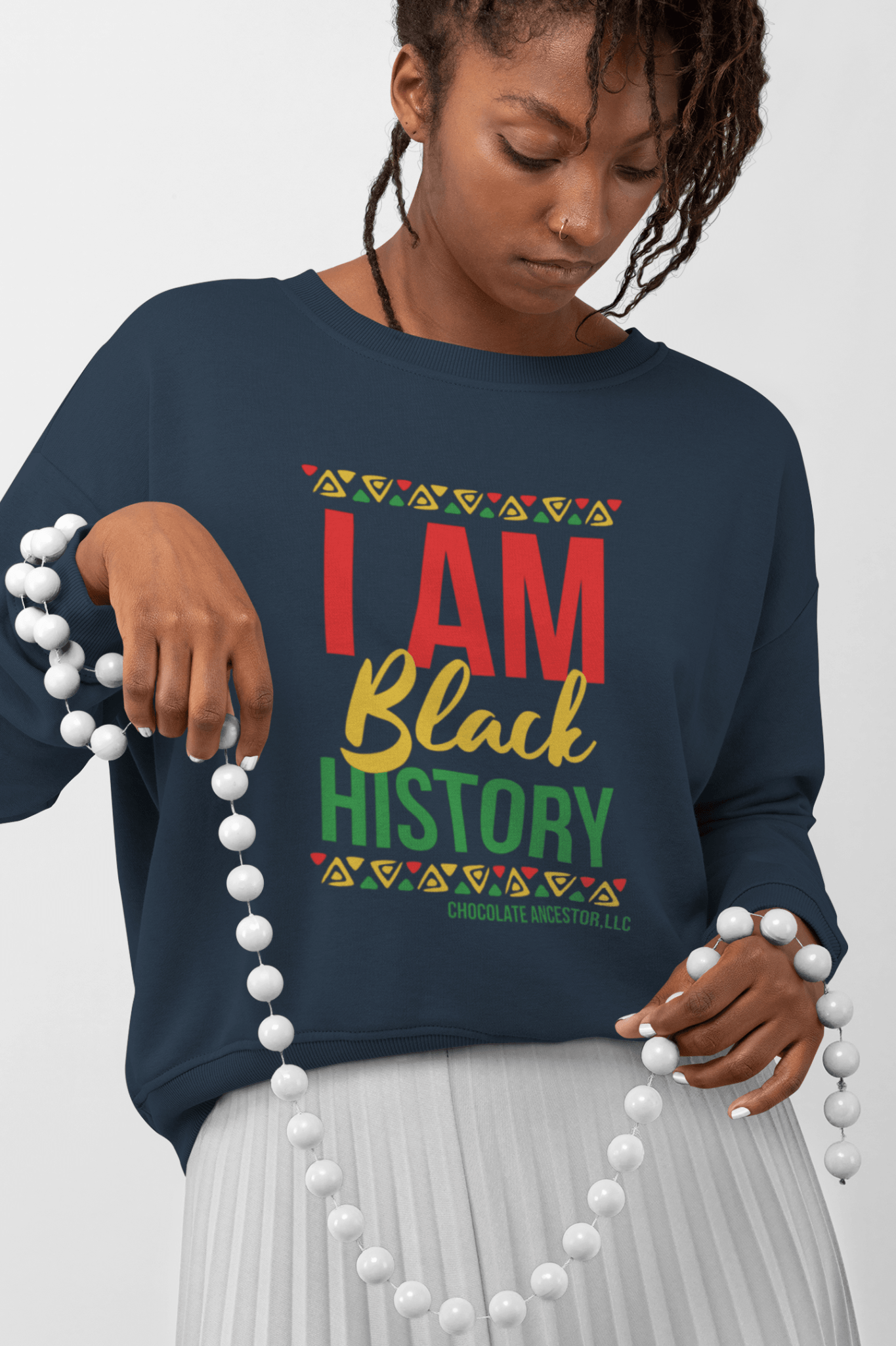 I Am Black History Unisex Sweatshirt - Chocolate Ancestor