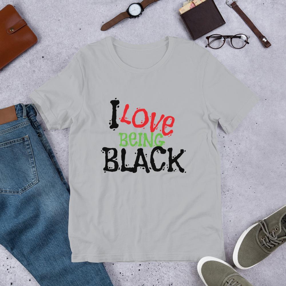 I Love Being Black (Flavors) Short-Sleeve Unisex T-Shirt - Chocolate Ancestor