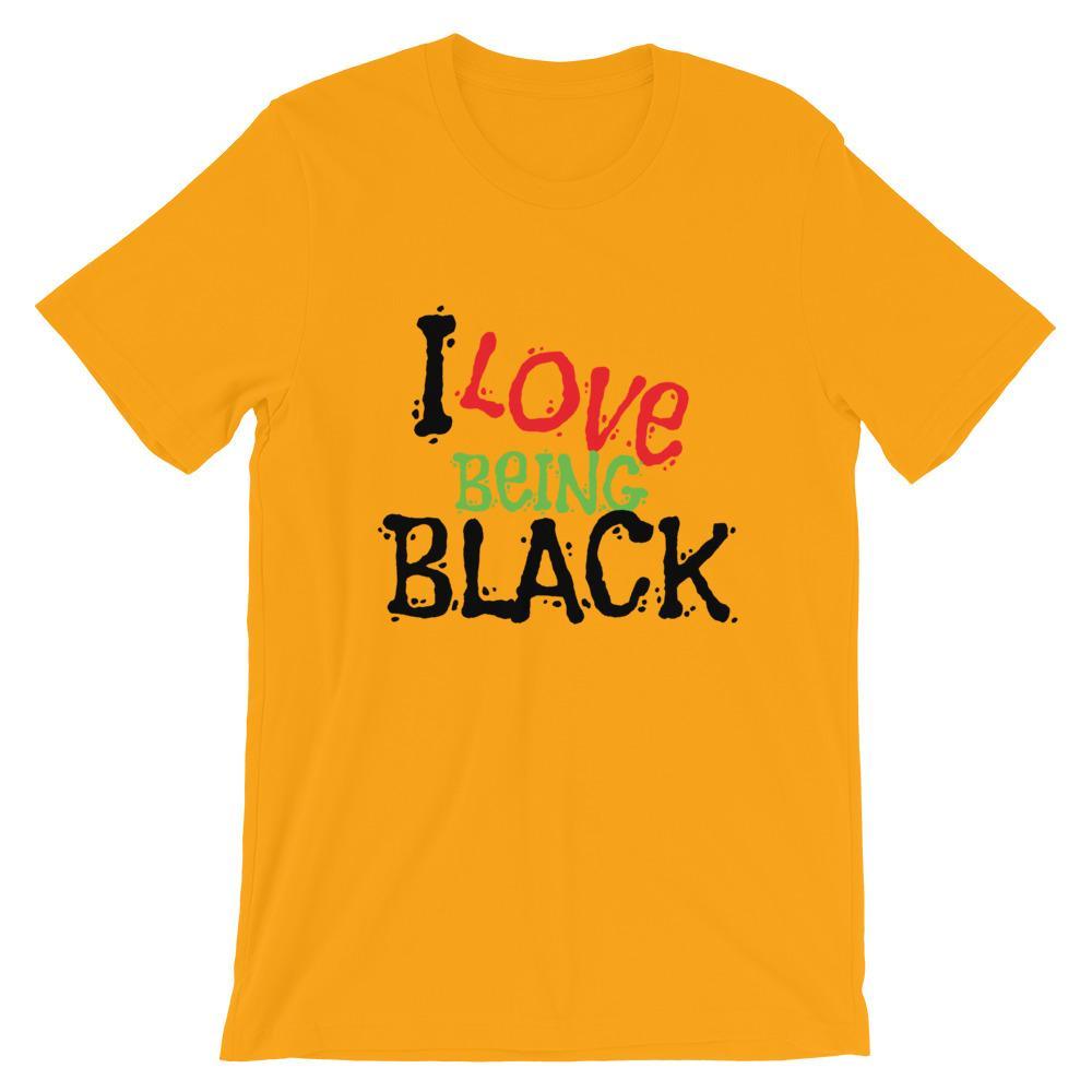 I Love Being Black (Flavors) Short-Sleeve Unisex T-Shirt - Chocolate Ancestor