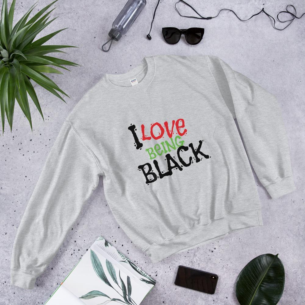 I Love Being Black (Flavors) Sweatshirt (Unisex) - Chocolate Ancestor