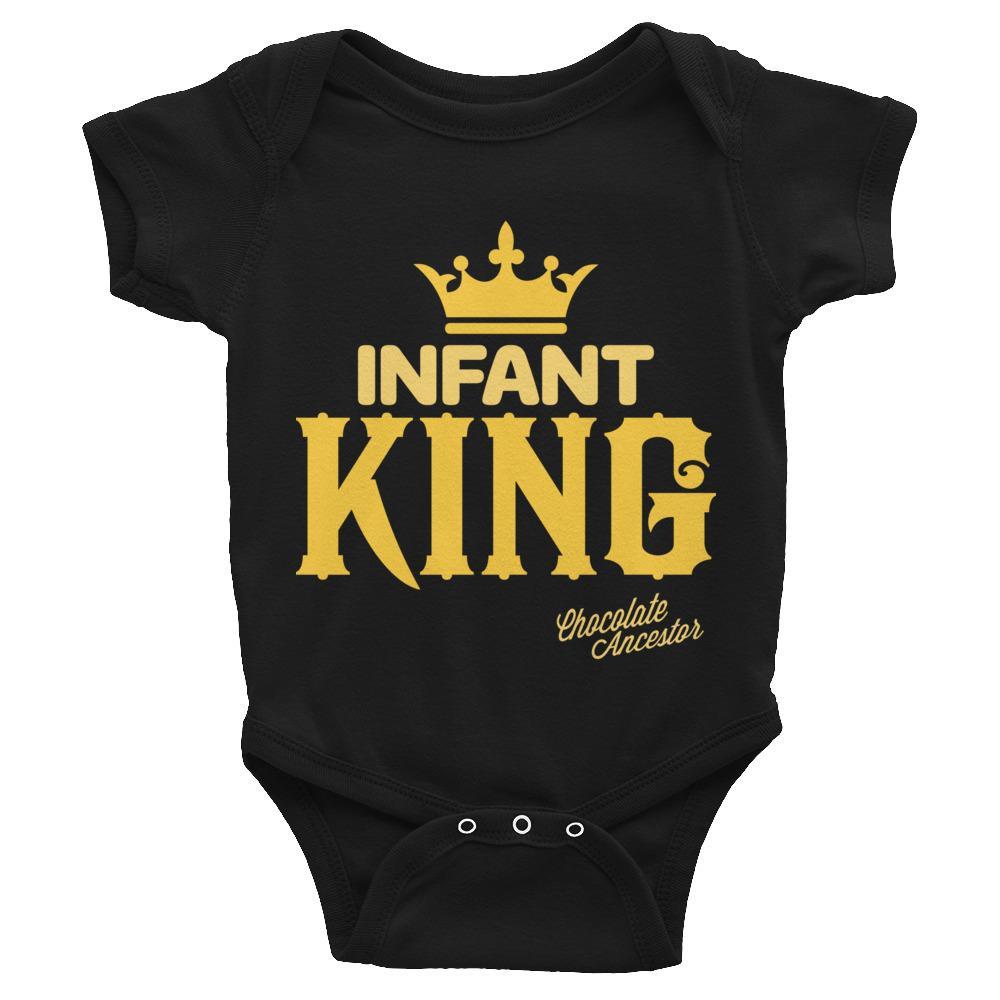 Infant King w/Crown Infant Bodysuit - Chocolate Ancestor
