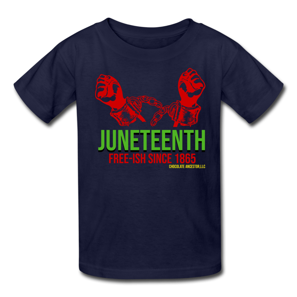 Juneteenth Free-ish Since 1865 Kids' T-Shirt - Chocolate Ancestor