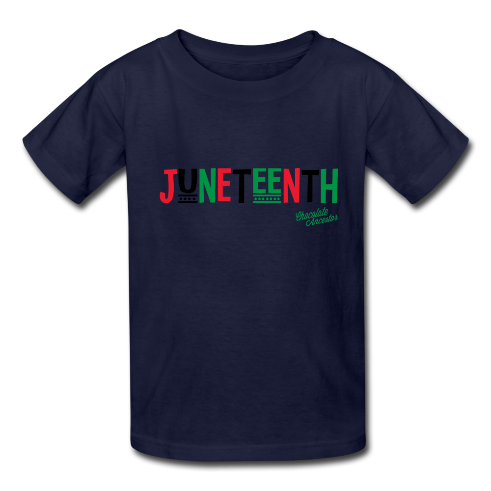 Juneteenth Pan African RBG Kids' T-Shirt - Chocolate Ancestor