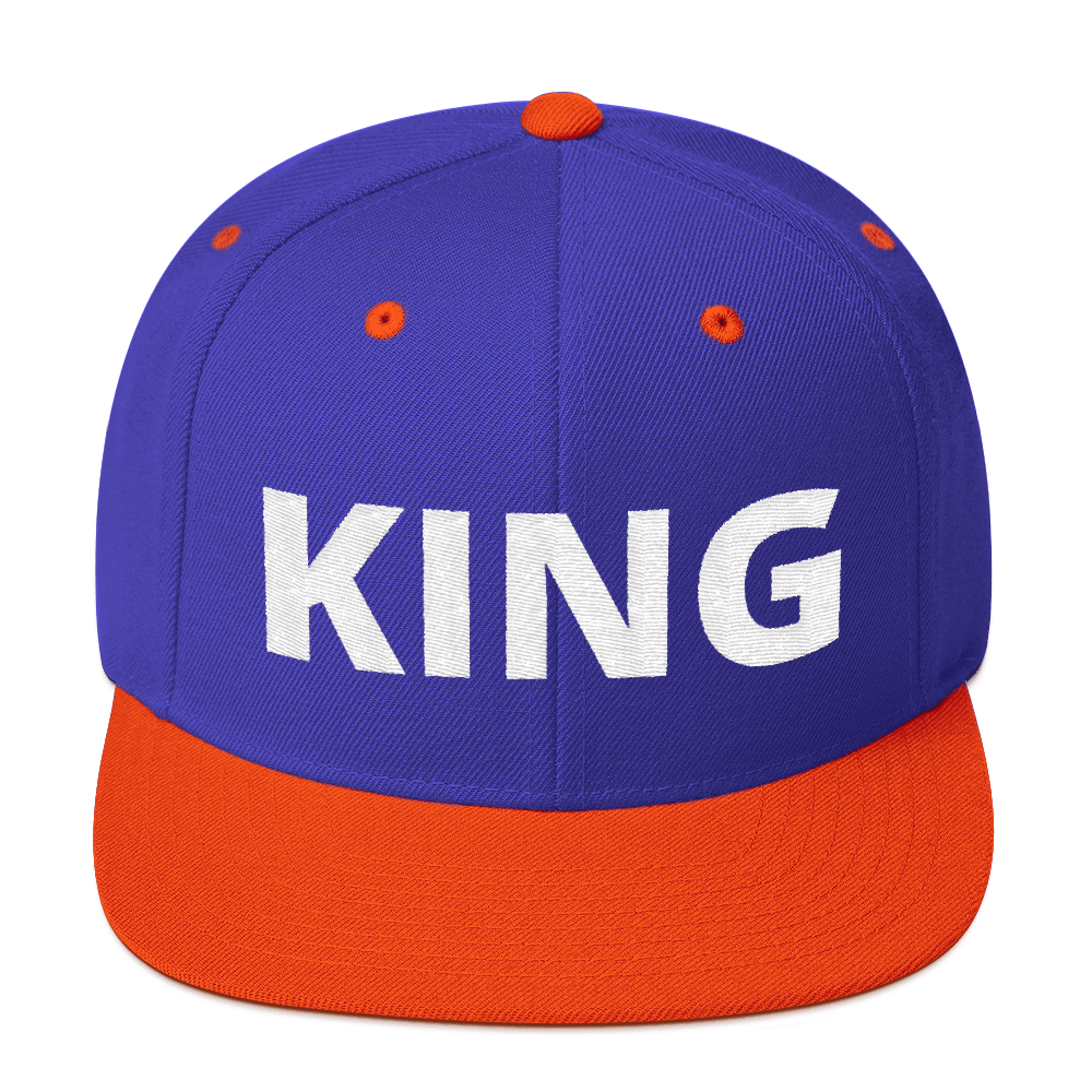 King (Bold) Snapback Hat - Chocolate Ancestor