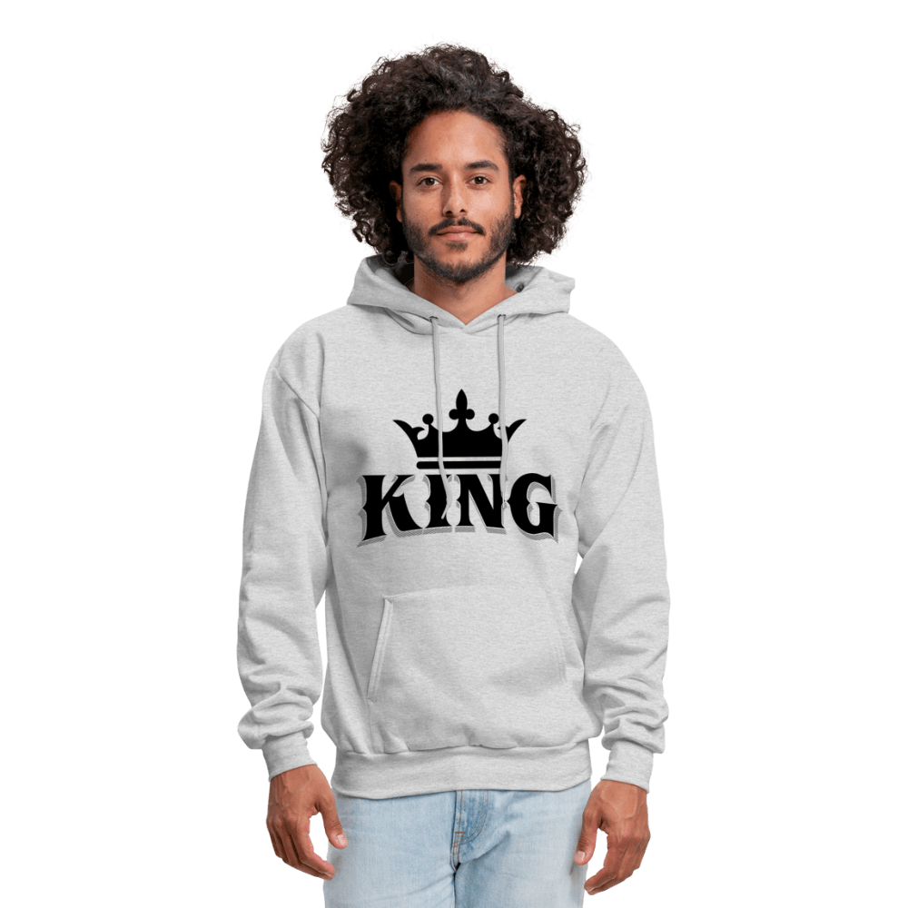 King w/ Crown (Black) Unisex Hoodie (Style 2) - Chocolate Ancestor