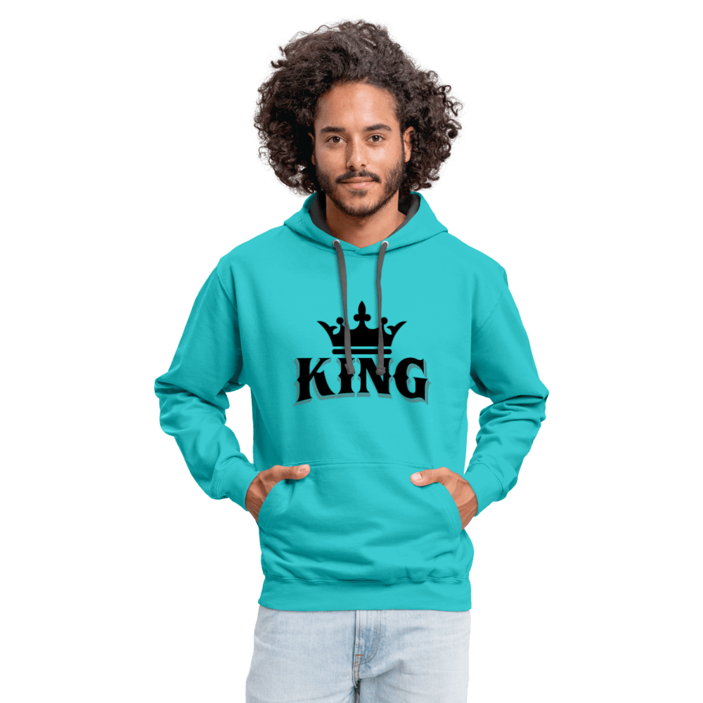 King w/ Crown Contrast Hoodie - Chocolate Ancestor
