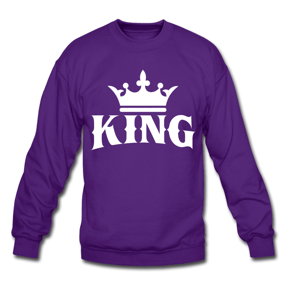 King w/ Crown Crewneck Sweatshirt (Style 2) - Chocolate Ancestor