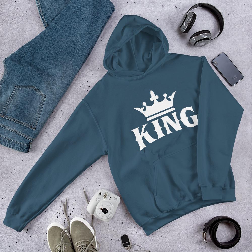 King w/Crown Hooded Sweatshirt - Chocolate Ancestor
