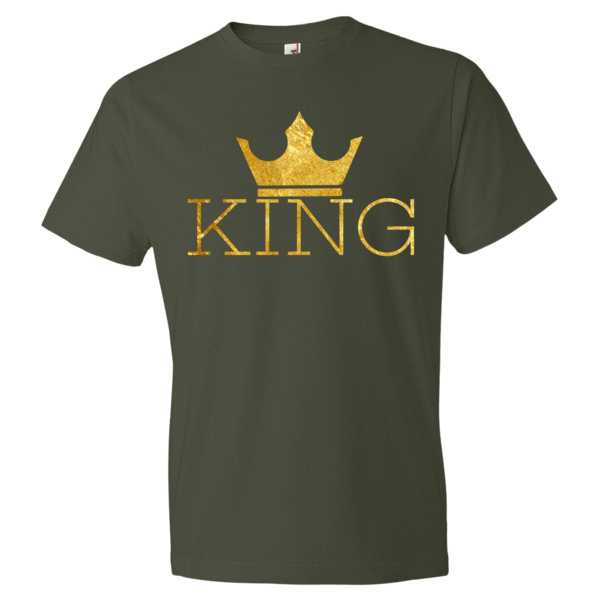 King w/crown Men's Short sleeve t-shirt - Chocolate Ancestor