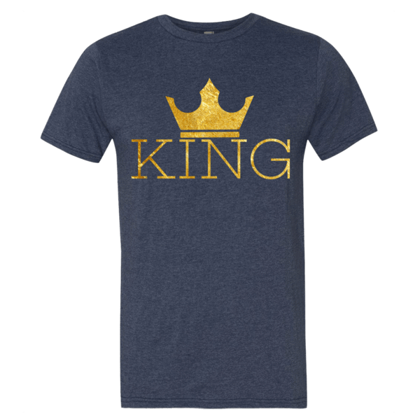 King w/crown Men's Short sleeve t-shirt - Chocolate Ancestor
