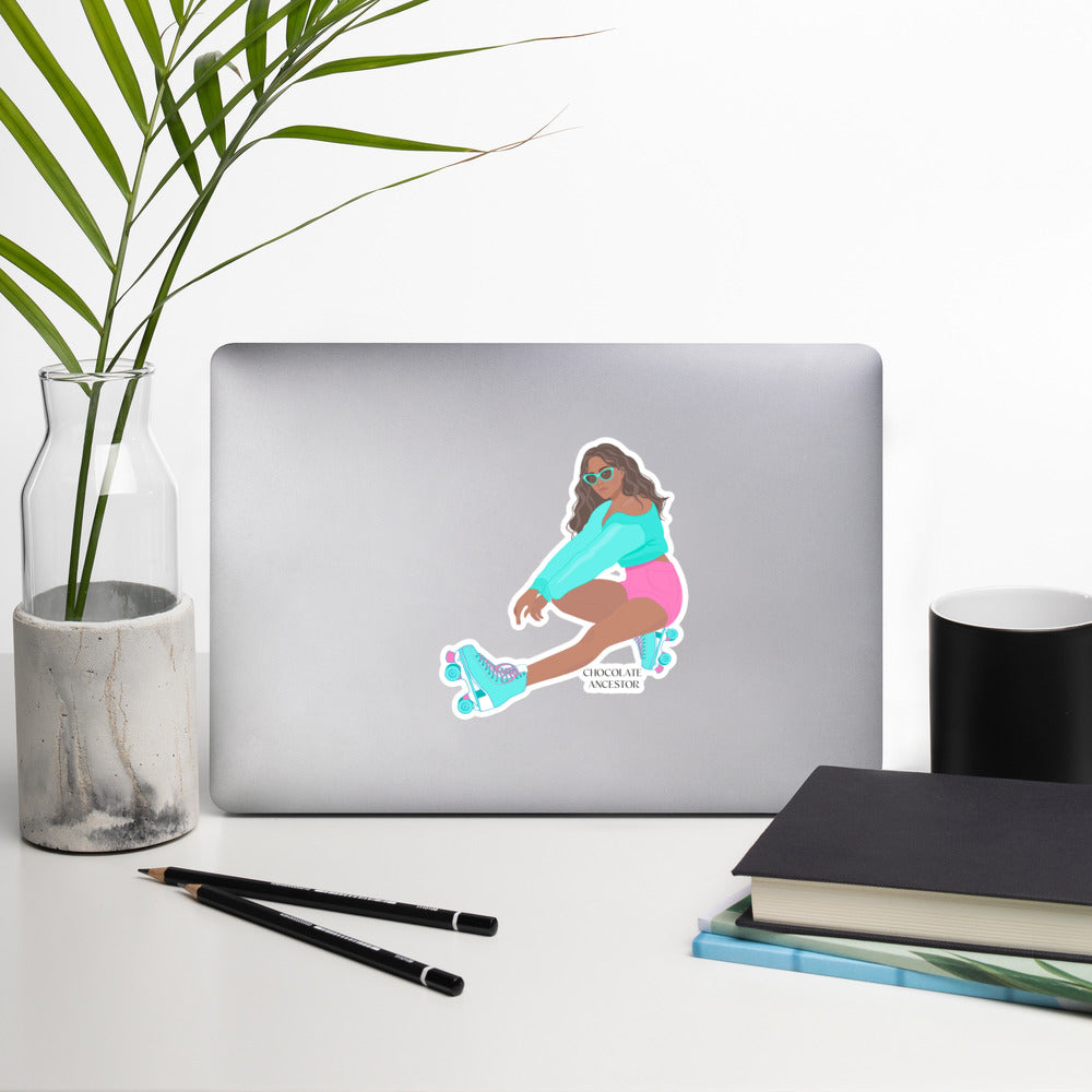 Roller Girl Bubble-free stickers