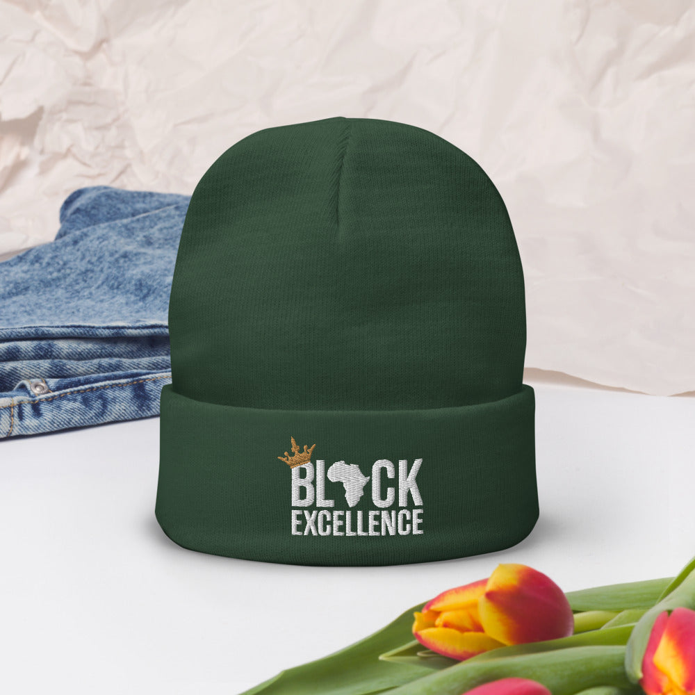 Black Excellence Knit Beanie
