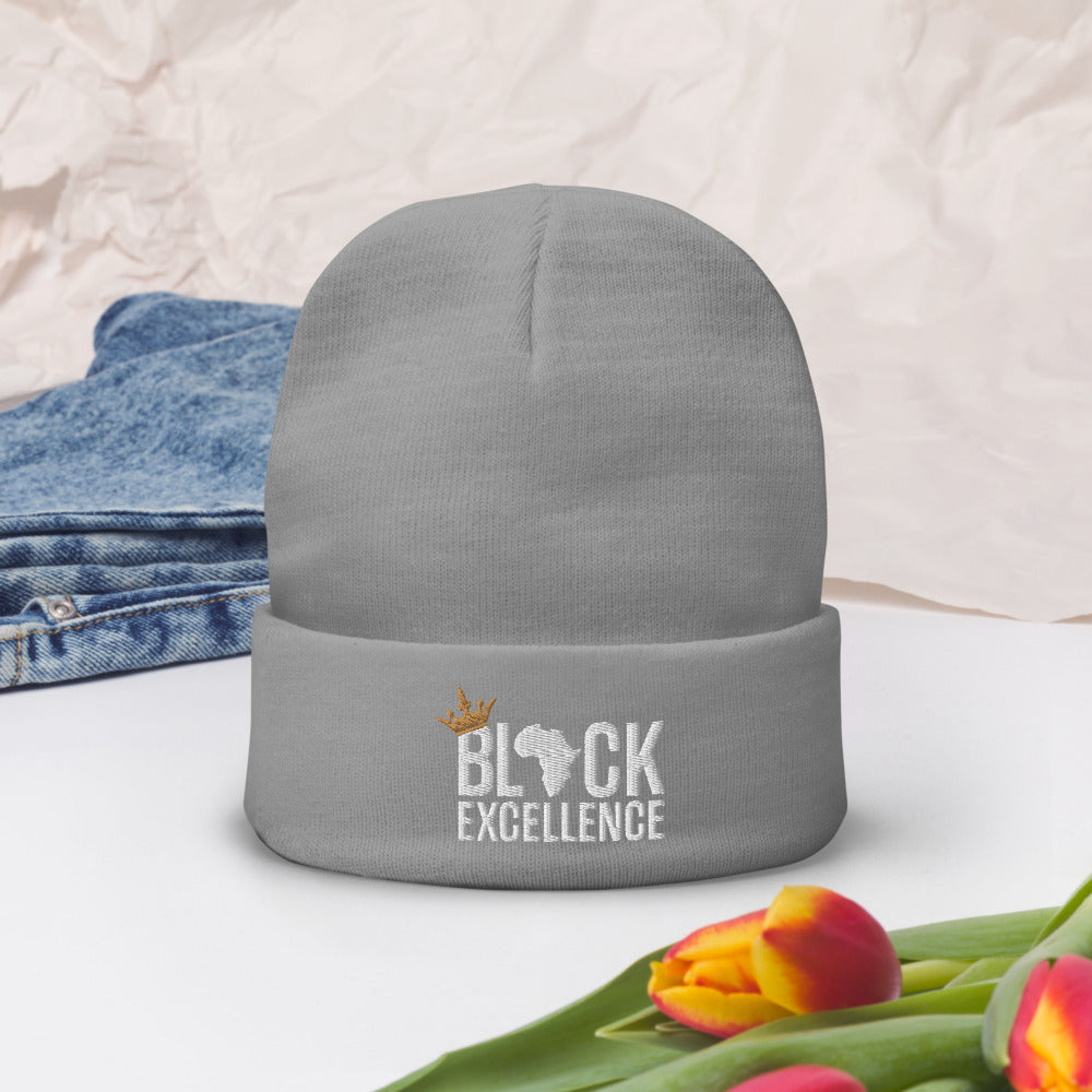 Black Excellence Knit Beanie
