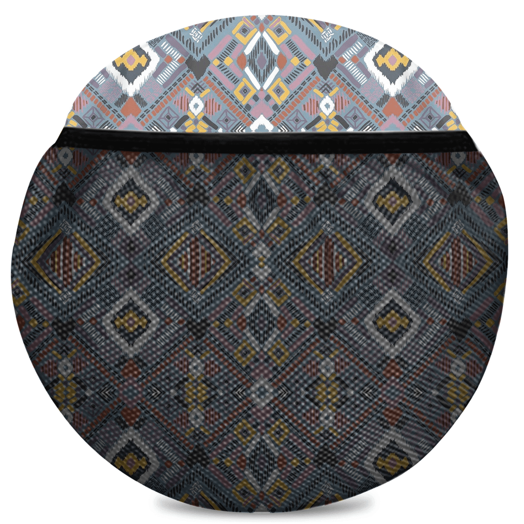 Lupine Boho Tribal Travel Duffle Bag - Chocolate Ancestor