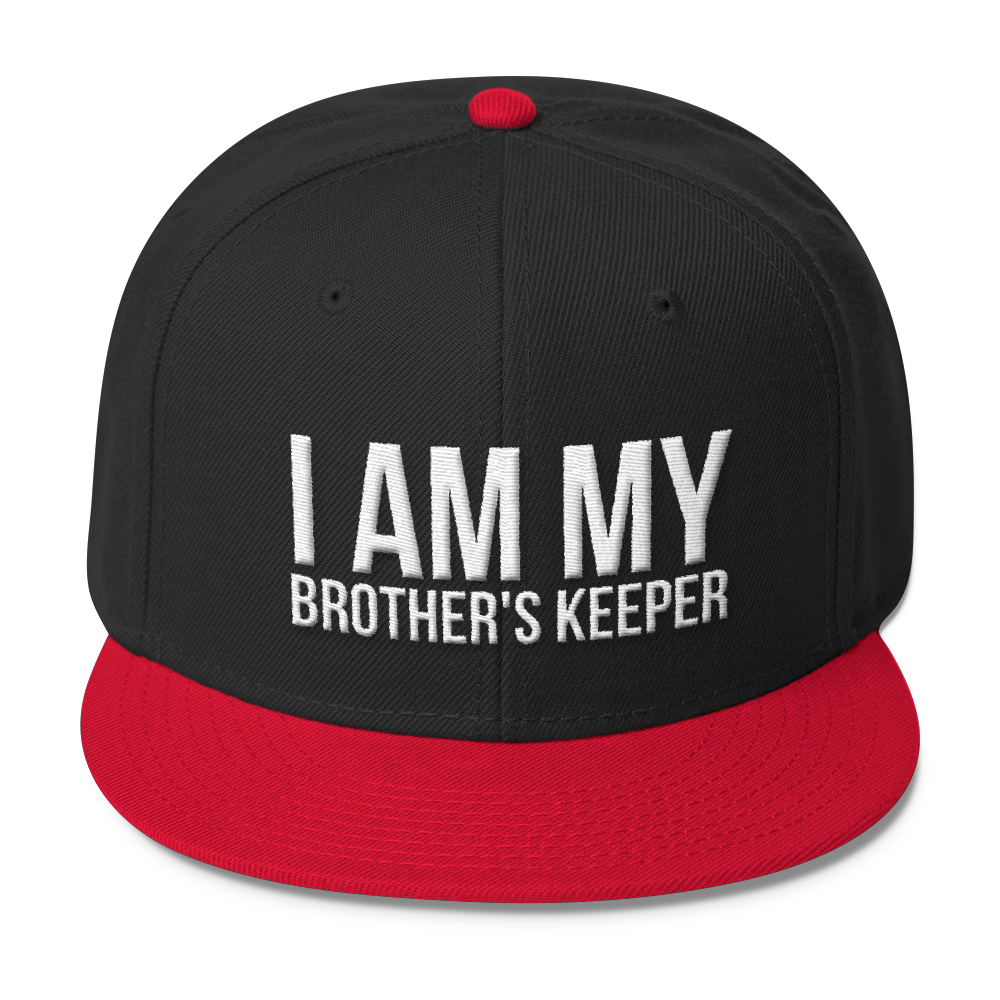 I Am My Brother's Keeper Wool Blend Snapback - Chocolate Ancestor
