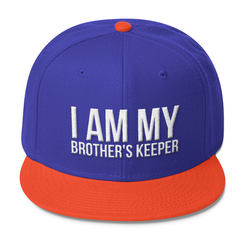 I Am My Brother's Keeper Wool Blend Snapback - Chocolate Ancestor