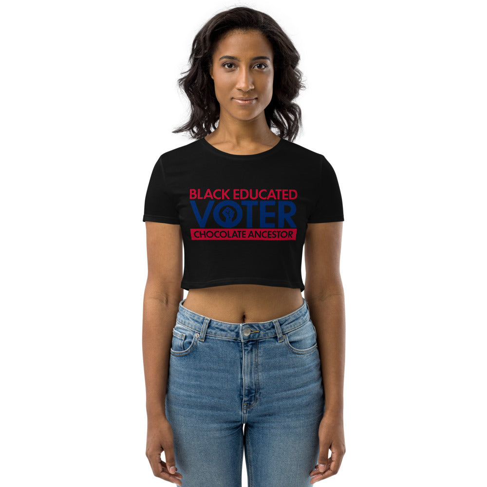 Black Educated Voter Women's Crop Top