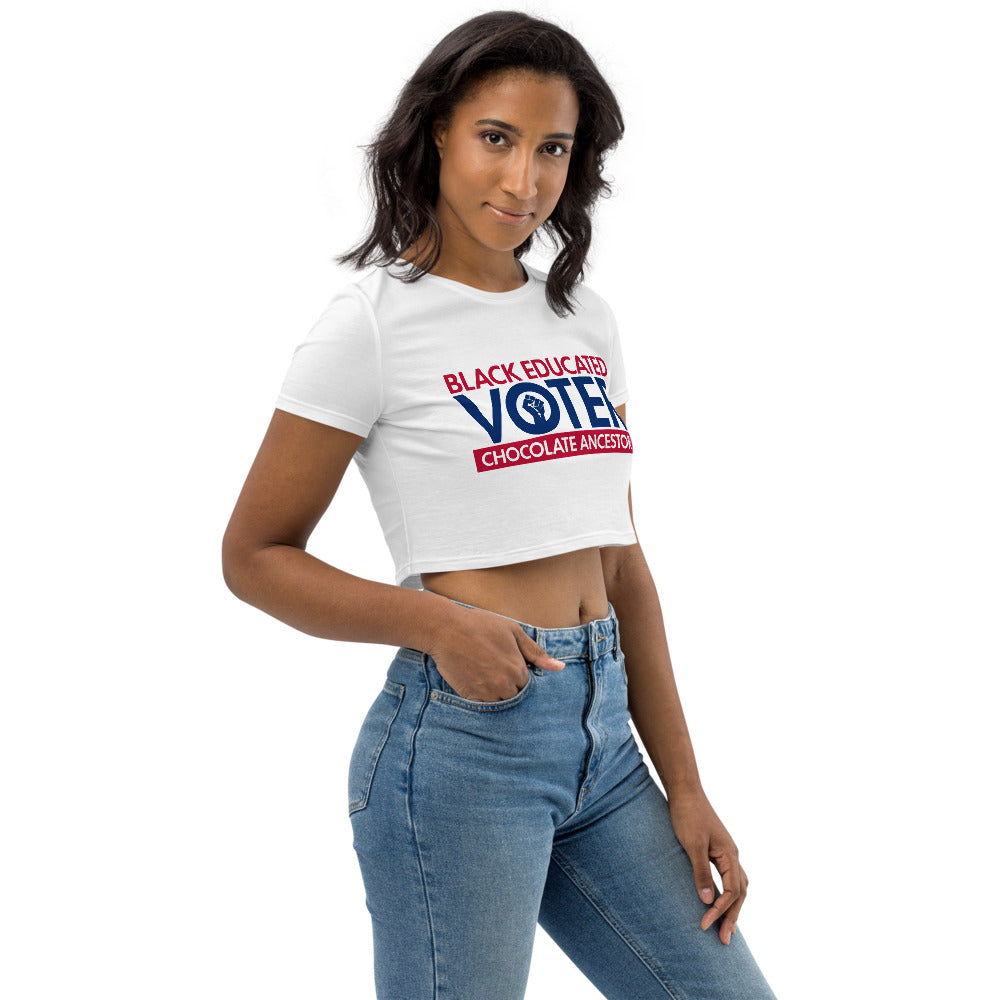 Black Educated Voter Women's Crop Top