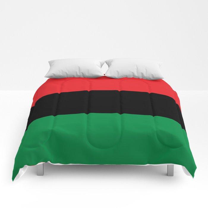 Pan African RBG Flag Bespoke Comforters - Chocolate Ancestor
