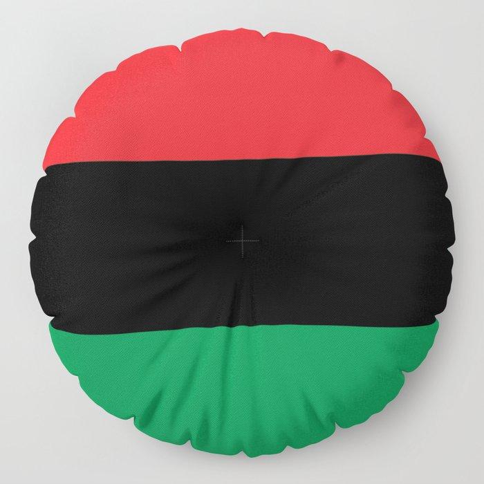 Pan African RBG Flag Bespoke Floor Pillows - Chocolate Ancestor