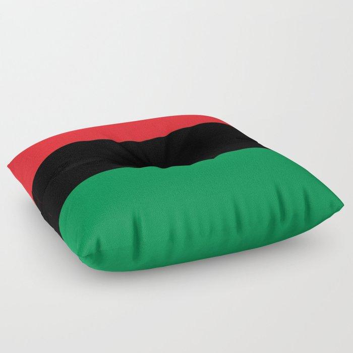Pan African RBG Flag Bespoke Floor Pillows - Chocolate Ancestor