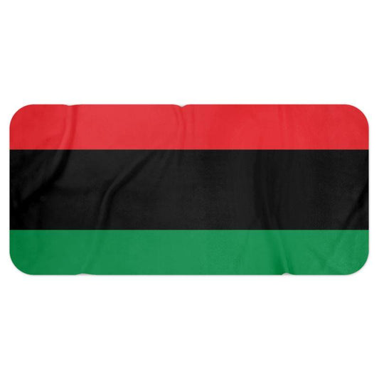 Pan African RBG Flag Blanket Scarf - Chocolate Ancestor
