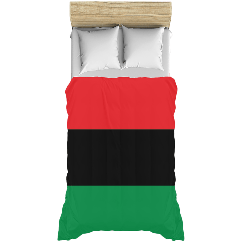 Pan African RBG Flag Duvet Covers - Chocolate Ancestor