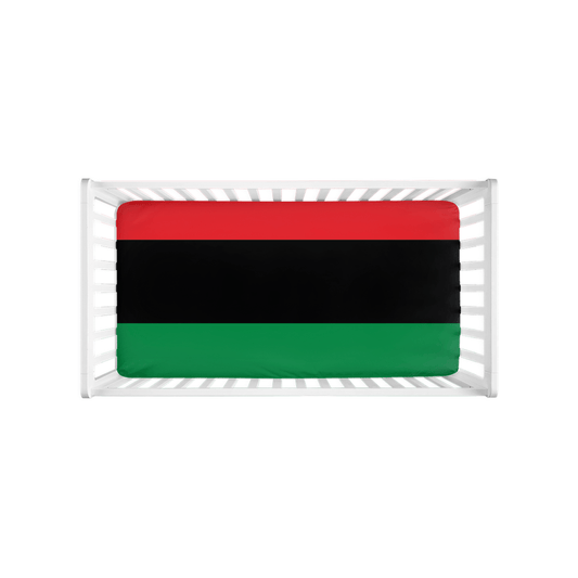 Pan African RBG Flag Fitted Crib Sheets - Chocolate Ancestor