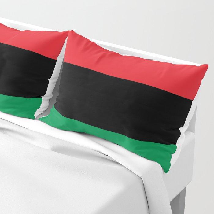 Pan African RBG Flag Pillow Shams - Chocolate Ancestor