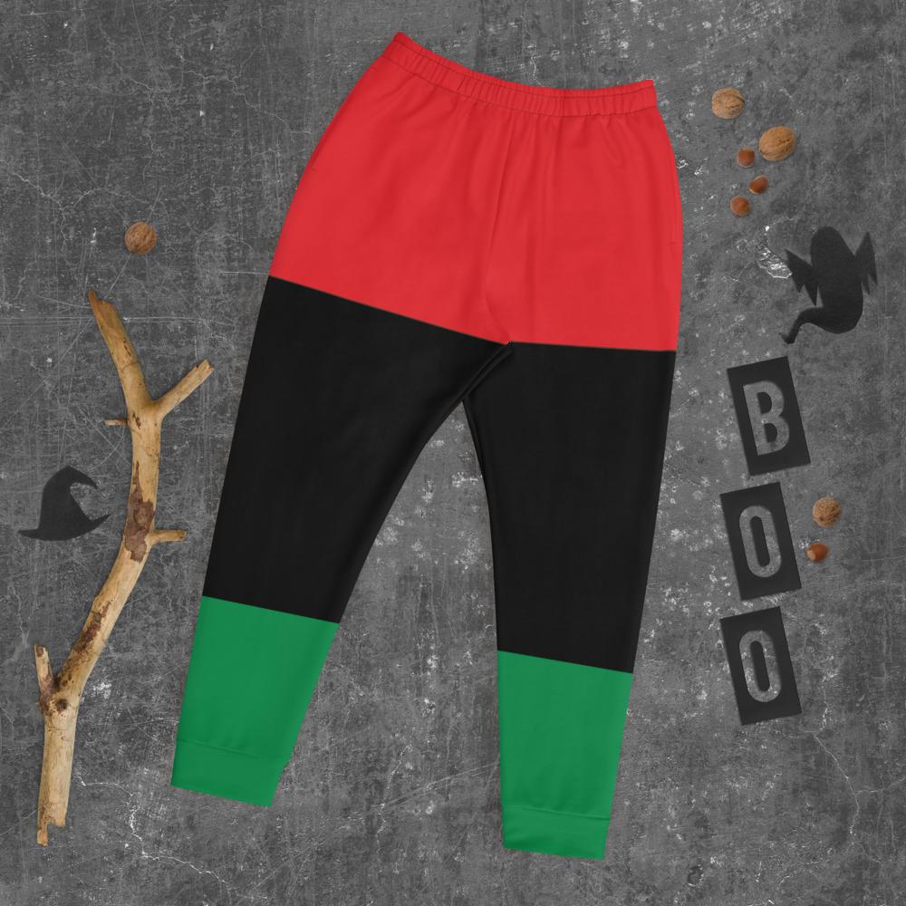Pan African RBG Flag Unisex Joggers - Chocolate Ancestor
