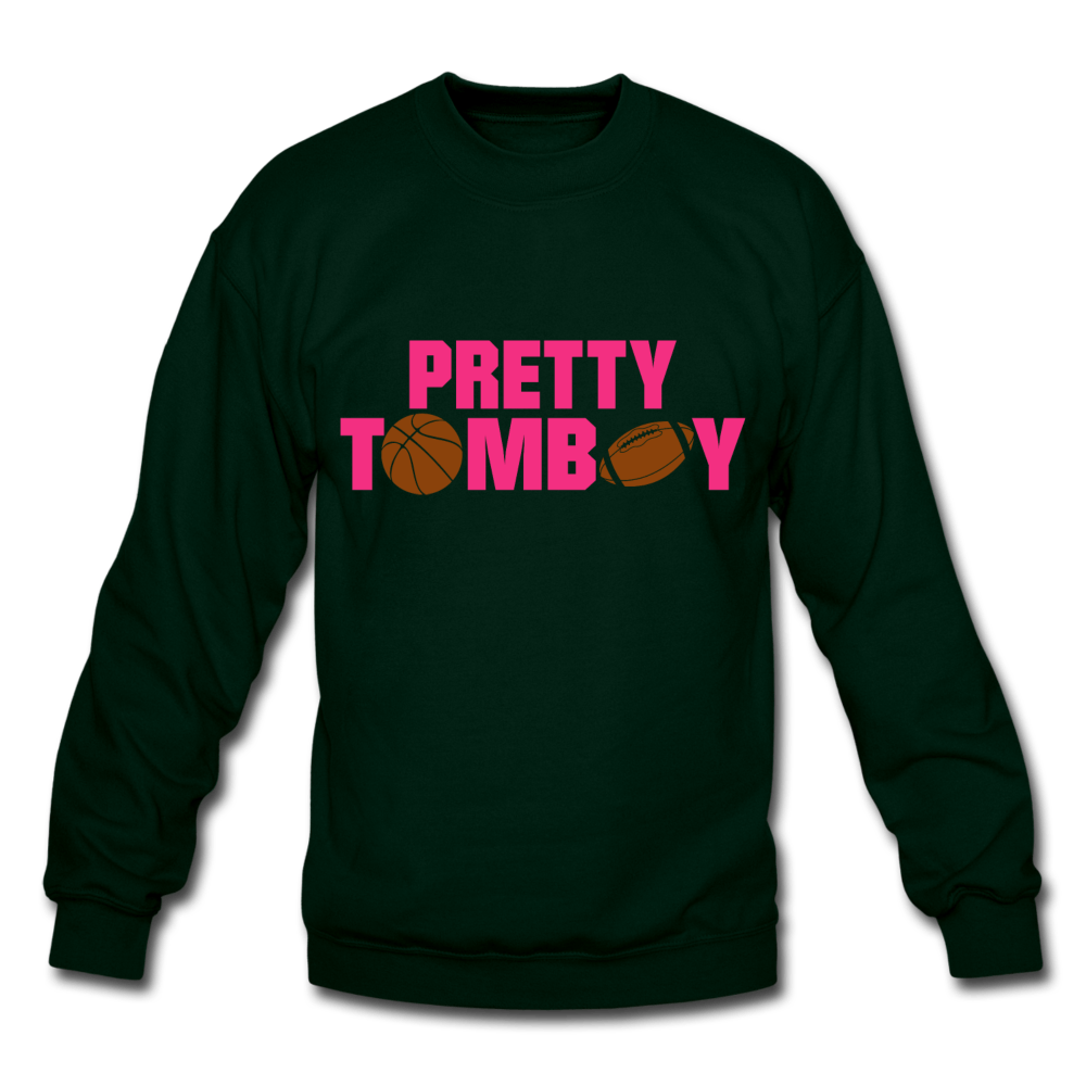 Pretty Tomboy Crewneck Sweatshirt (Style 2) - Chocolate Ancestor