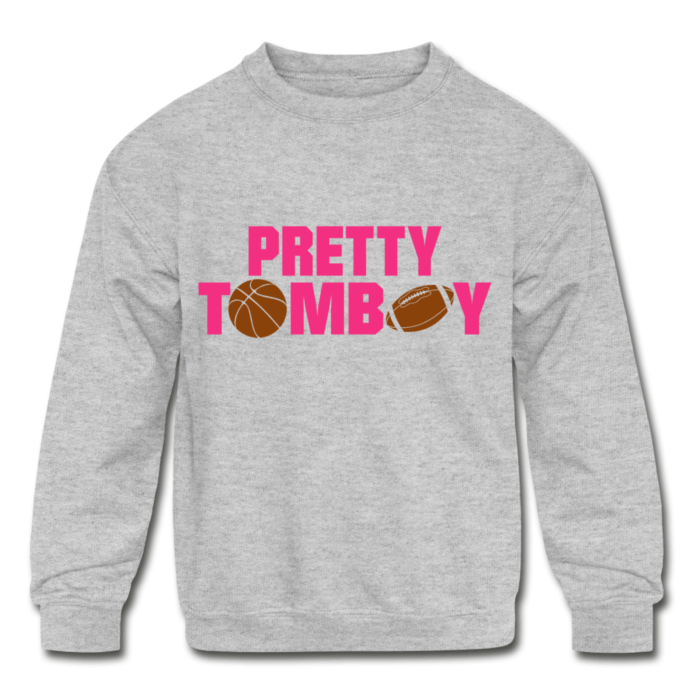 Pretty Tomboy Kids' Crewneck Sweatshirt - Chocolate Ancestor