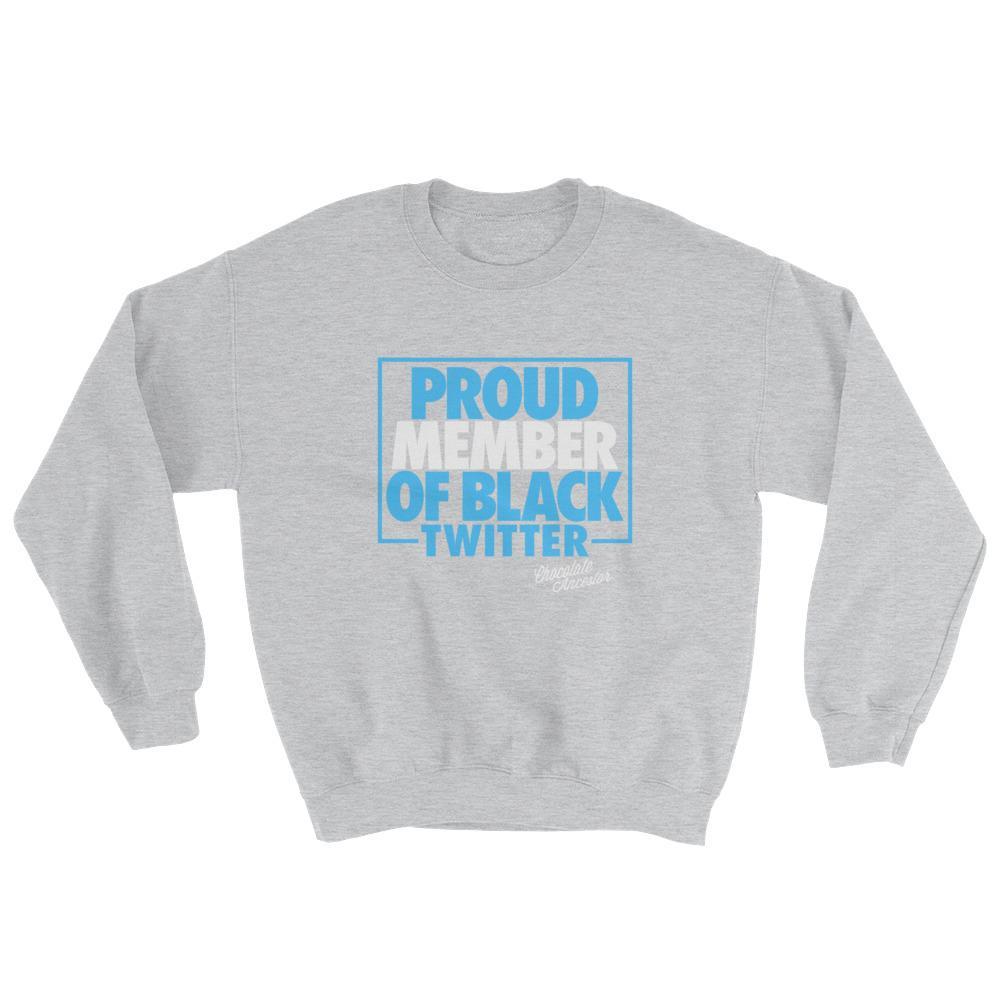 Proud Member of Black Twitter Unisex Crewneck Sweatshirt - Chocolate Ancestor