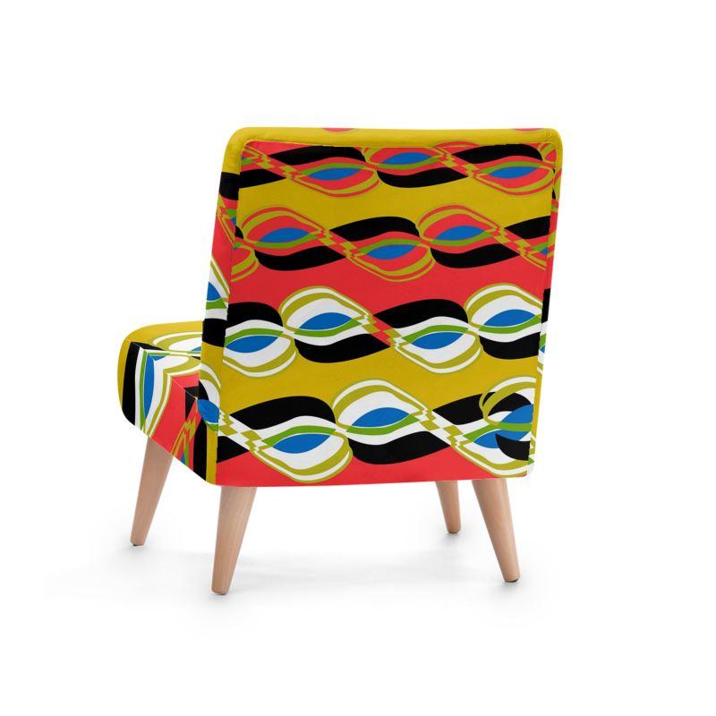 Psychedelic Vibez Bespoke Occasional Chair - Chocolate Ancestor