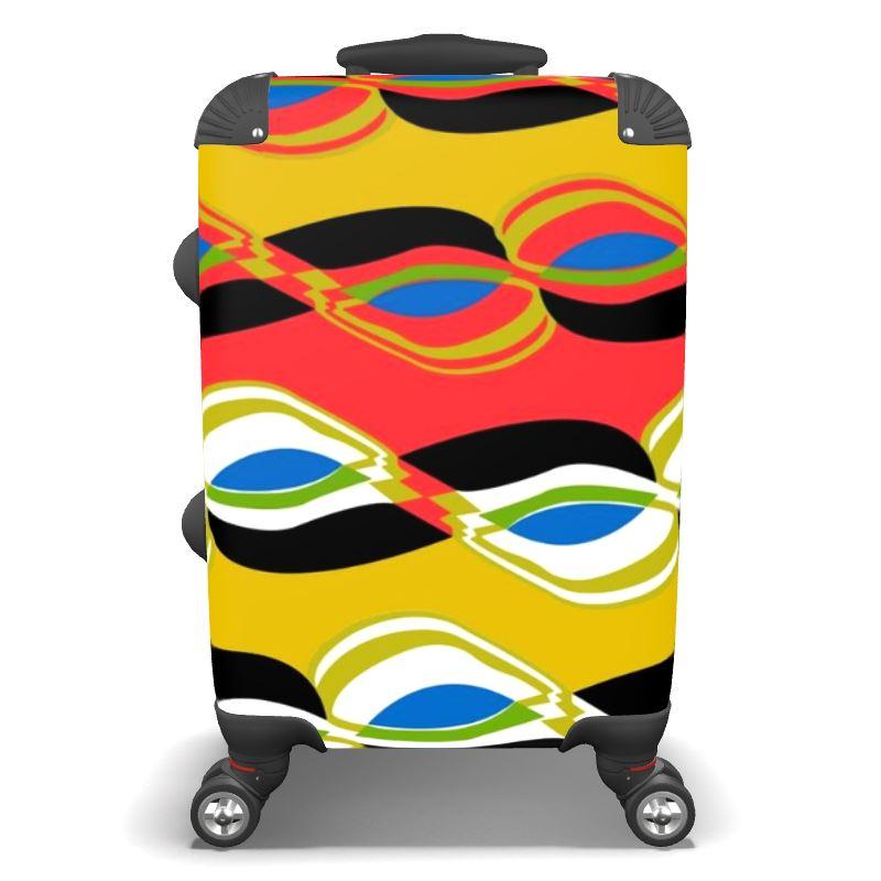 Psychedelic Vibez Bespoke Suitcase - Chocolate Ancestor