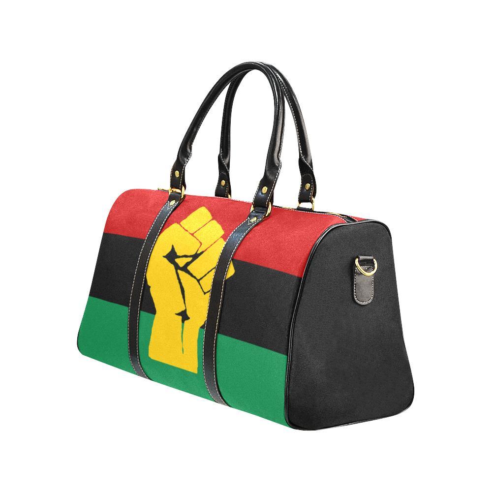 Pan African RBG Flag Waterproof Travel Bag - Chocolate Ancestor