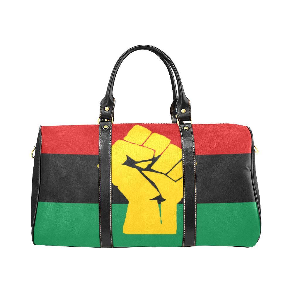 Pan African RBG Flag Waterproof Travel Bag - Chocolate Ancestor
