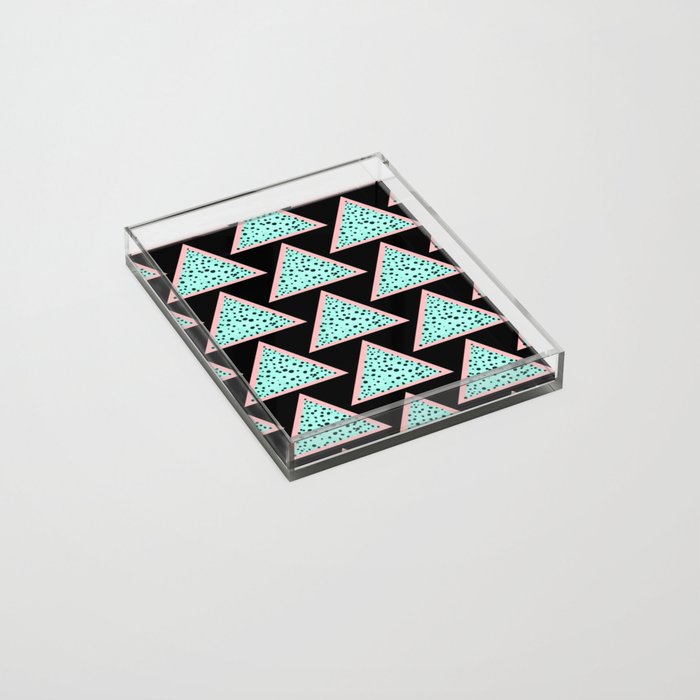 Retro Triangle Bespoke Decorative Acrylic Tray