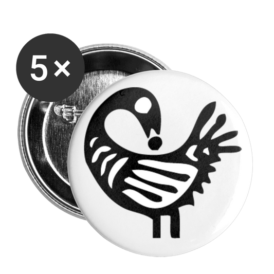 Sankofa Bird Buttons large 2.2'' (5-pack) - Chocolate Ancestor