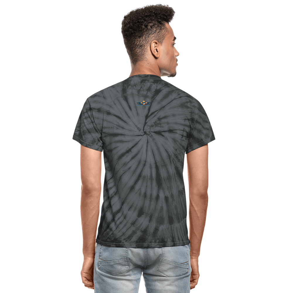 Sankofa Bird Unisex Tie Dye T-Shirt - Chocolate Ancestor
