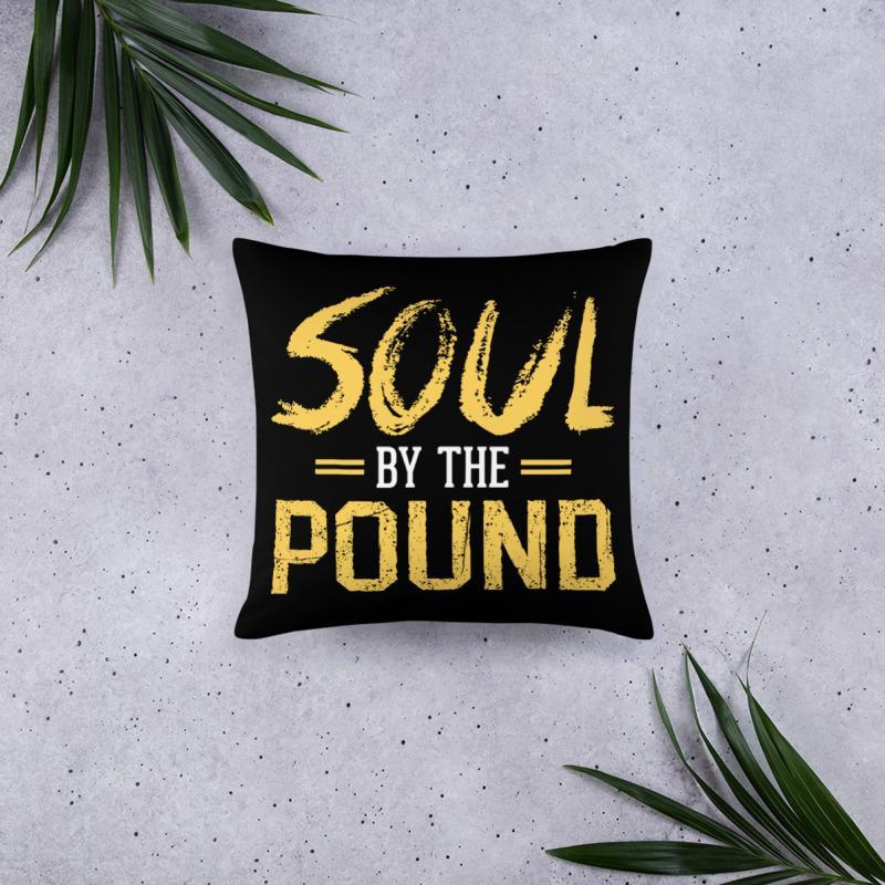 Soul by the Pound Square Pillow - Chocolate Ancestor