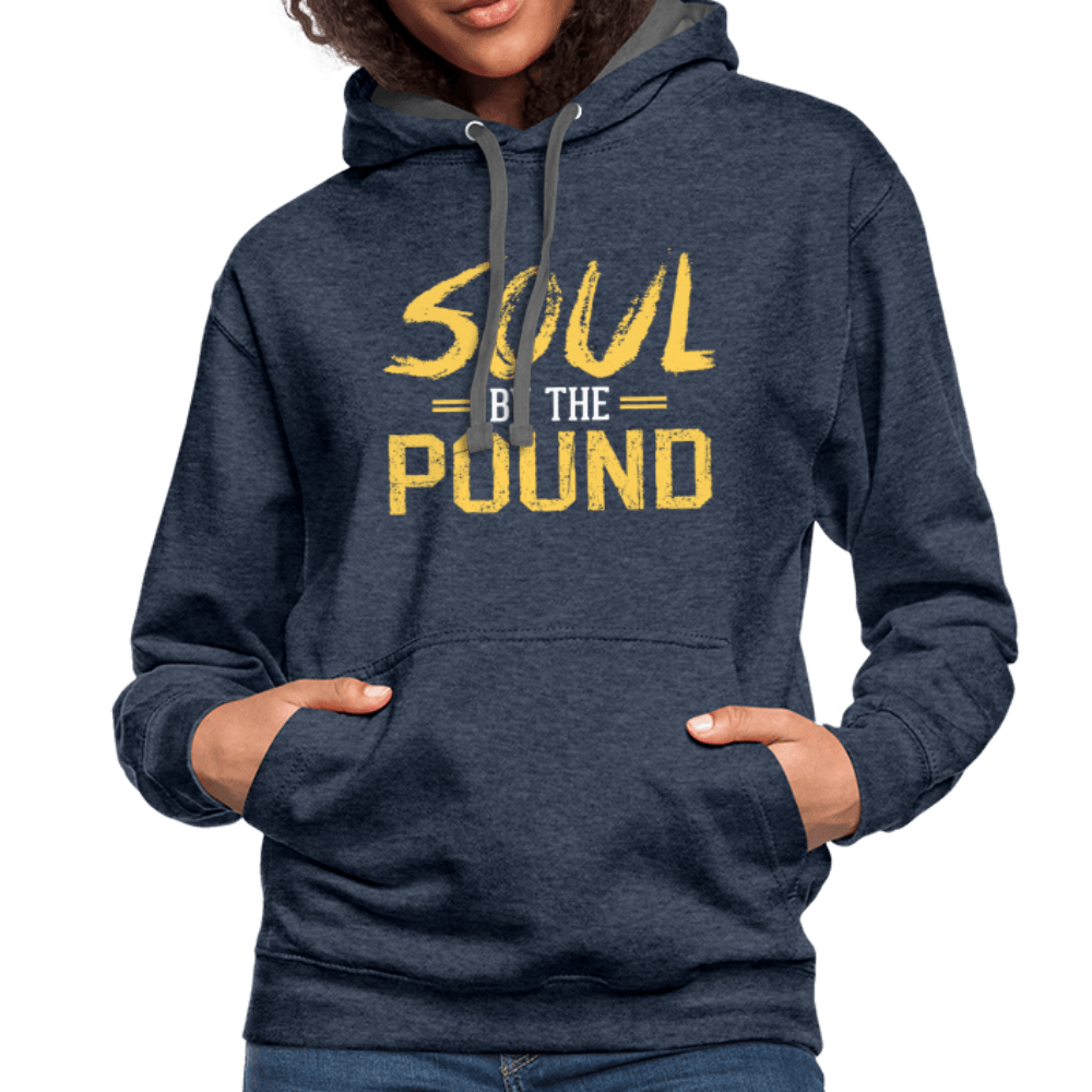 Soul by the Pound Unisex Contrast Hoodie - Chocolate Ancestor