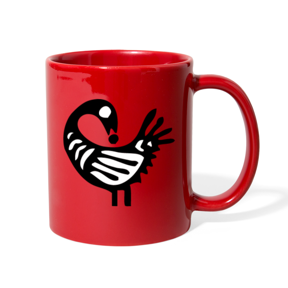 Sankofa Bird Full Color Mug - red