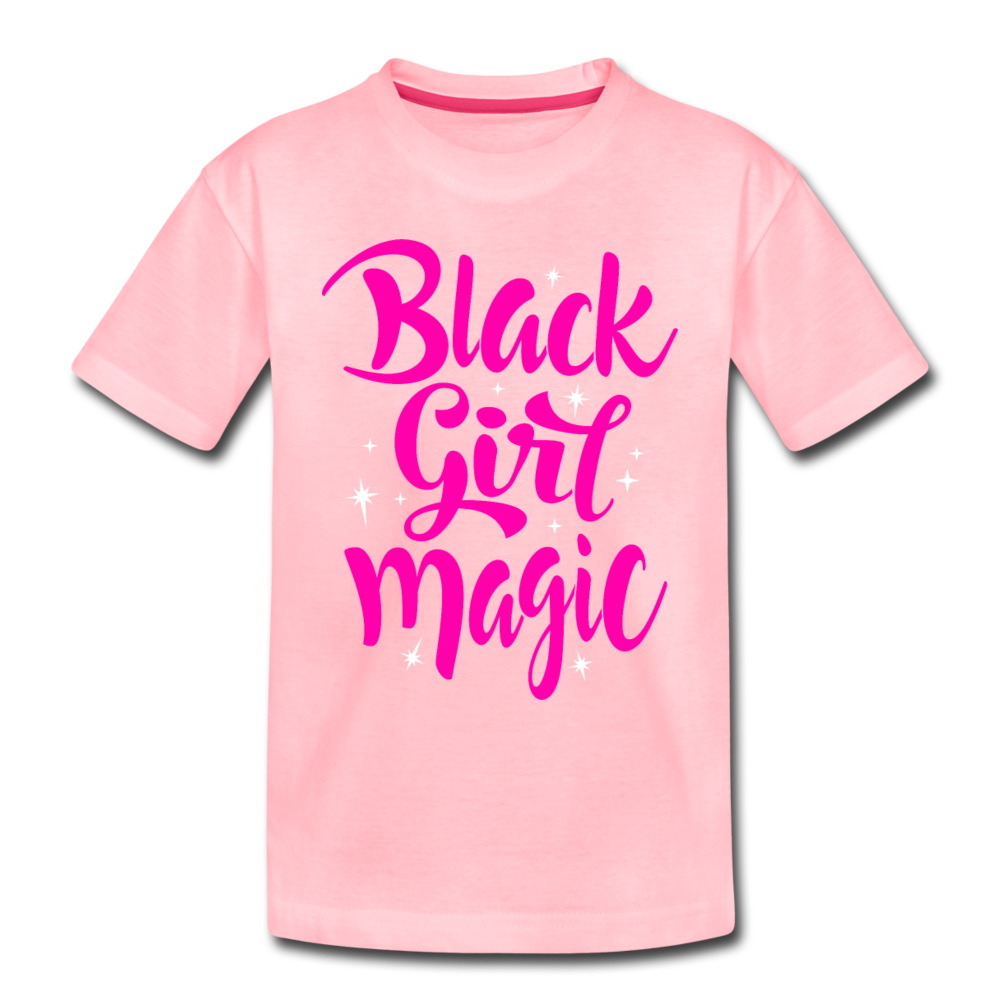 Black Girl Magic (Pink) Toddler Premium T-Shirt - pink