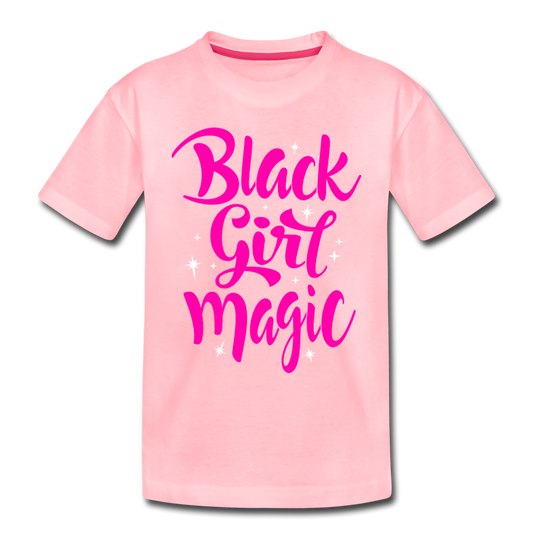 Black Girl Magic (Pink) Toddler Premium T-Shirt - pink