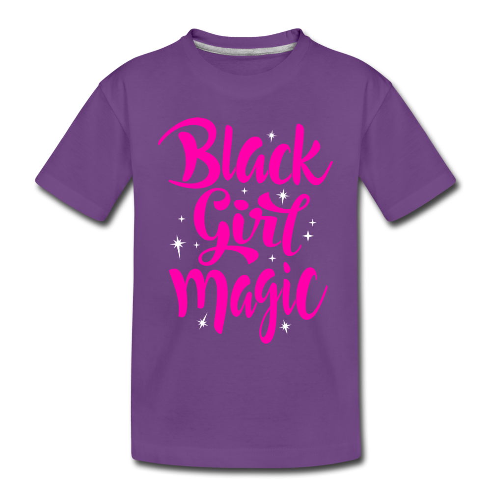 Black Girl Magic (Pink) Toddler Premium T-Shirt - purple