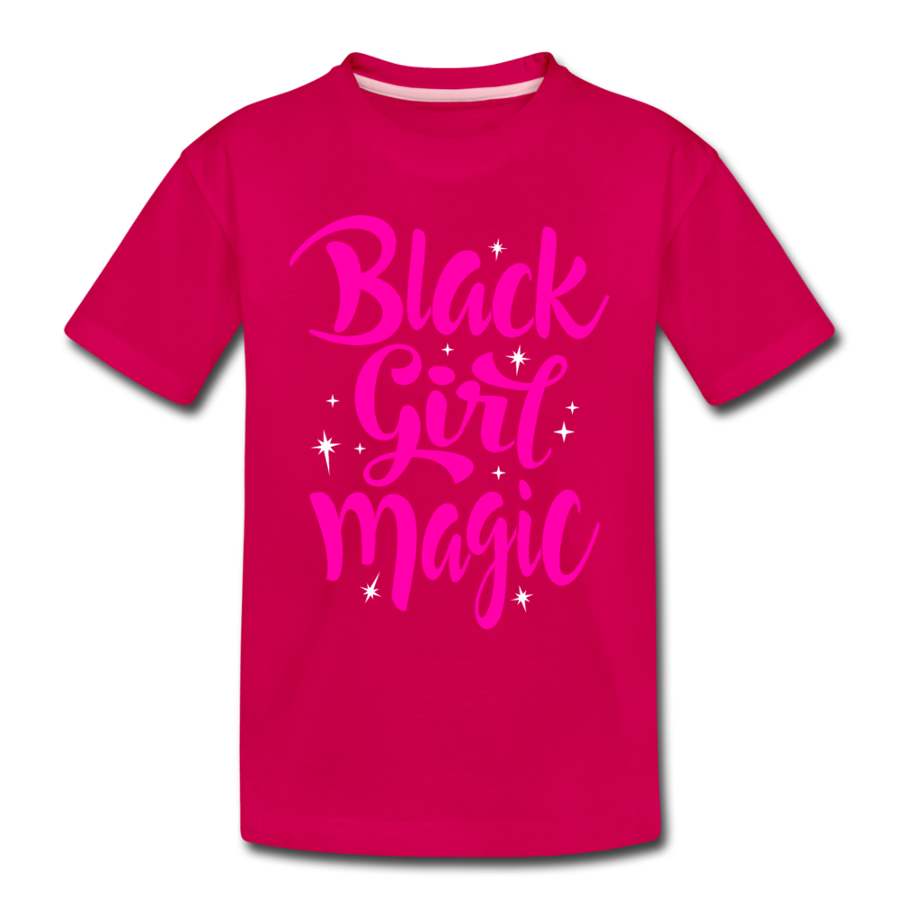 Black Girl Magic (Pink) Toddler Premium T-Shirt - dark pink