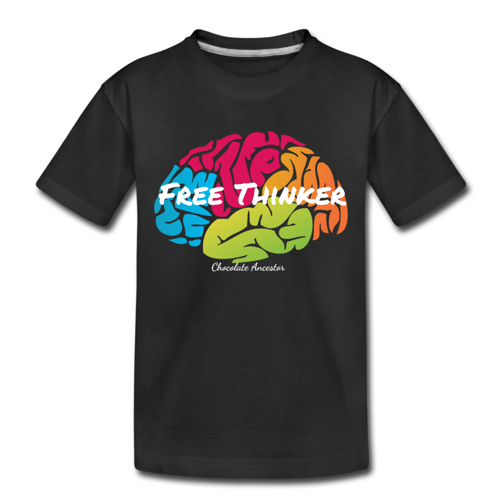 Free Thinker Toddler Premium T-Shirt - black
