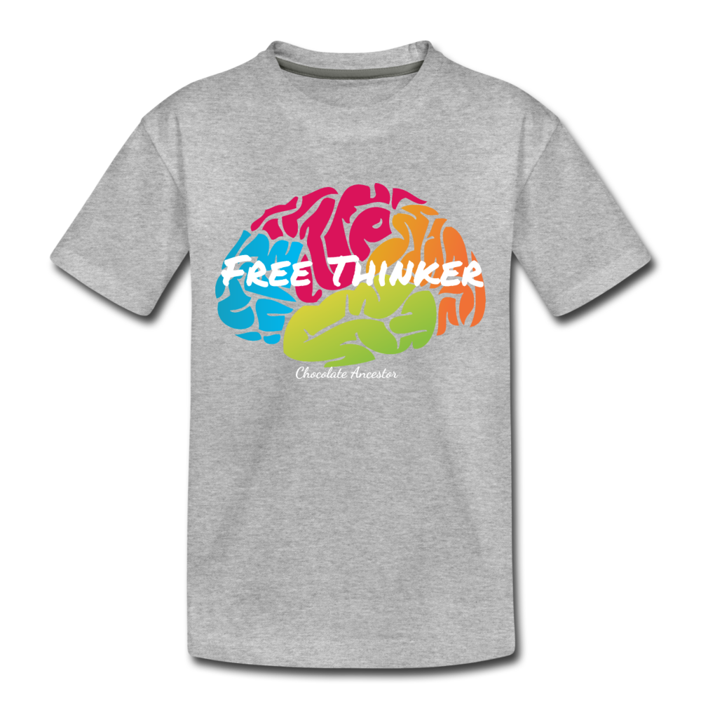Free Thinker Toddler Premium T-Shirt - heather gray